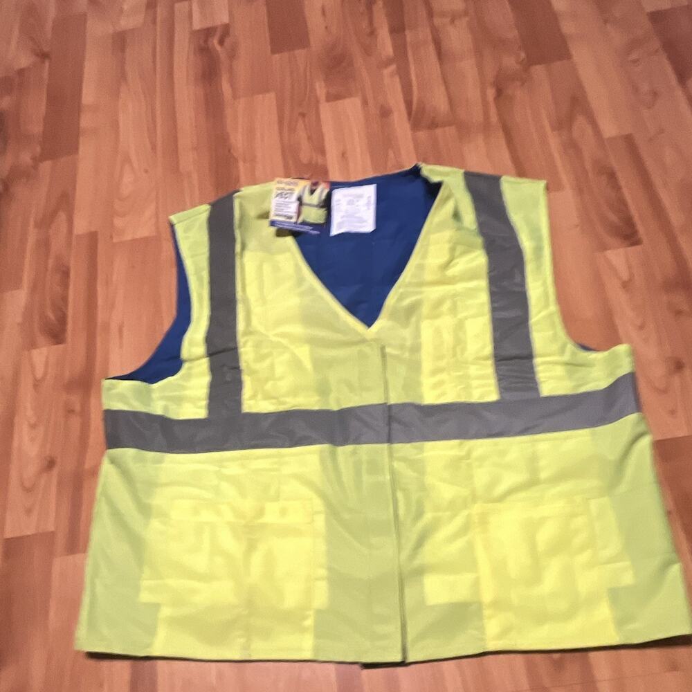 SafetyGear EZ-COOL Cooling Vest Hi-Vis Yellow/Blue Size XL MPN 220